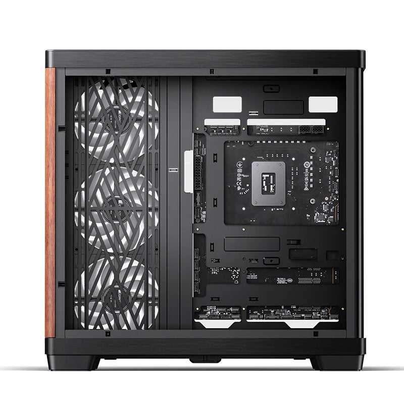 Caja Atx Jonsbo Tk-4 Wood Cristal Templado Negro