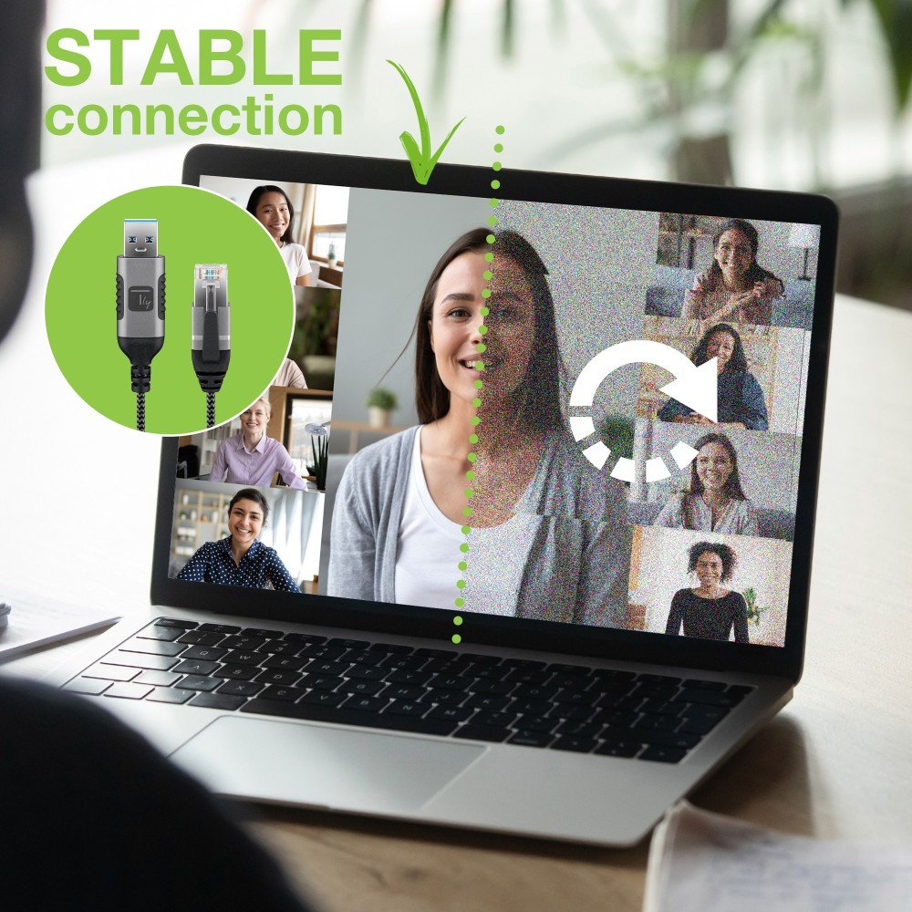 Cable Techly Usb 3.0 Macho To Ethernet Rj45 Macho 1m