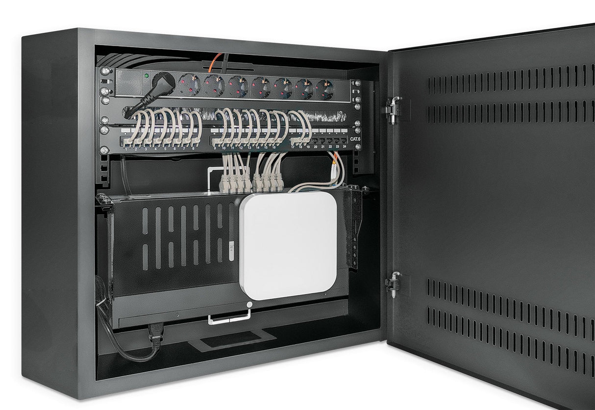 EAN 0766623713689 - Intellinet 713689 armario rack 2U/4U Bastidor de pared Negro imagen 6