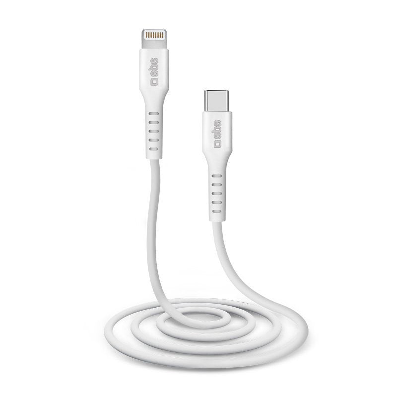 Cable Usb Sbs Lightning A Tipo C 1m Blanco