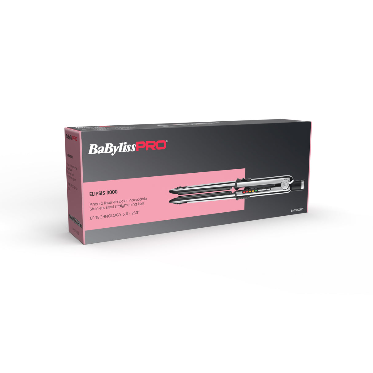 EAN 3030050121759 - BaByliss ELIPSIS3000 STYLER Plancha de pelo Caliente Negro 55 W 2,7 m imagen 3
