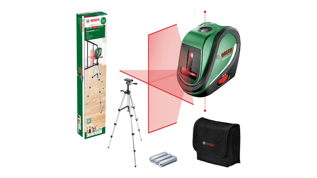 EAN 4059952647968 - Bosch UniversalLevel 2 Set Nivel de línea 10 m 650 nm (<1 mW) imagen 1