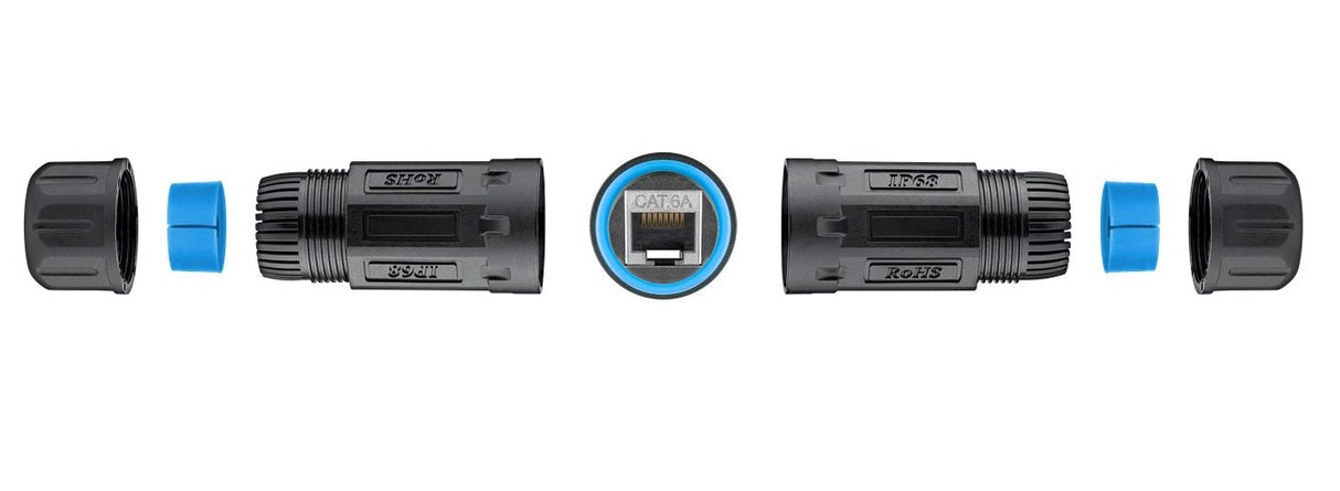 Adaptador Cat.6a 2xrj45 Hembra-Hembra Stp Industrial Ip67 Goobay