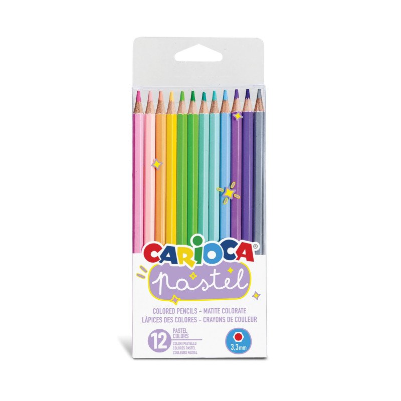 Carioca Lápices De Colores Pastel - Caja De 12