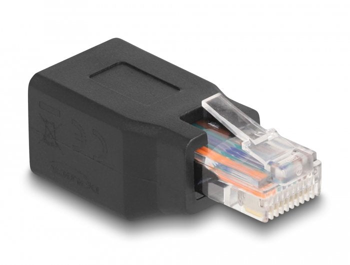 Delock 66991 Adaptador De Red Rj50 Macho A Hembra 10p/10c Pin Out 1:1 Negro