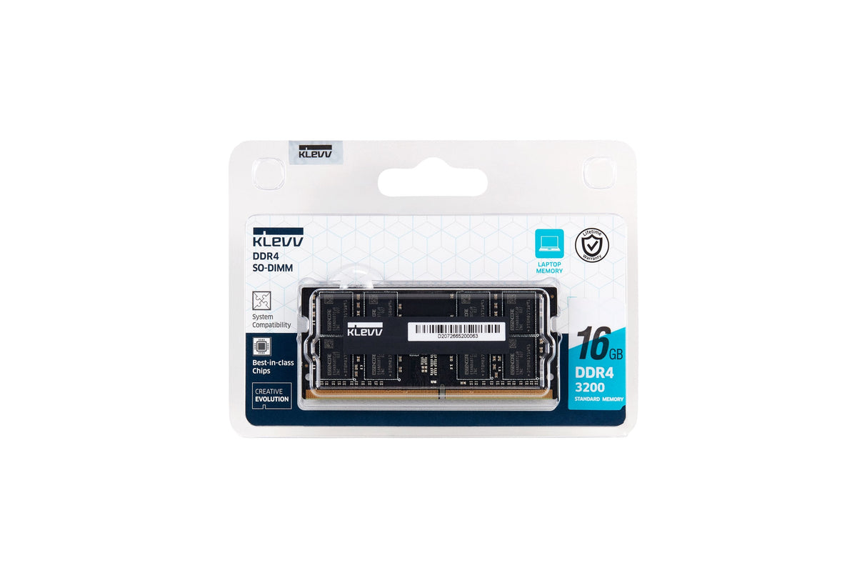 Memoria Klevv 16 Gb Ddr4-Ram So-Dimm Pc3200 Cl22 Tray