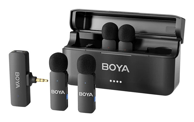 EAN 6974700659520 - BOYA BY-V4 micrófono Negro Micrófono con pinza de enganche imagen 1