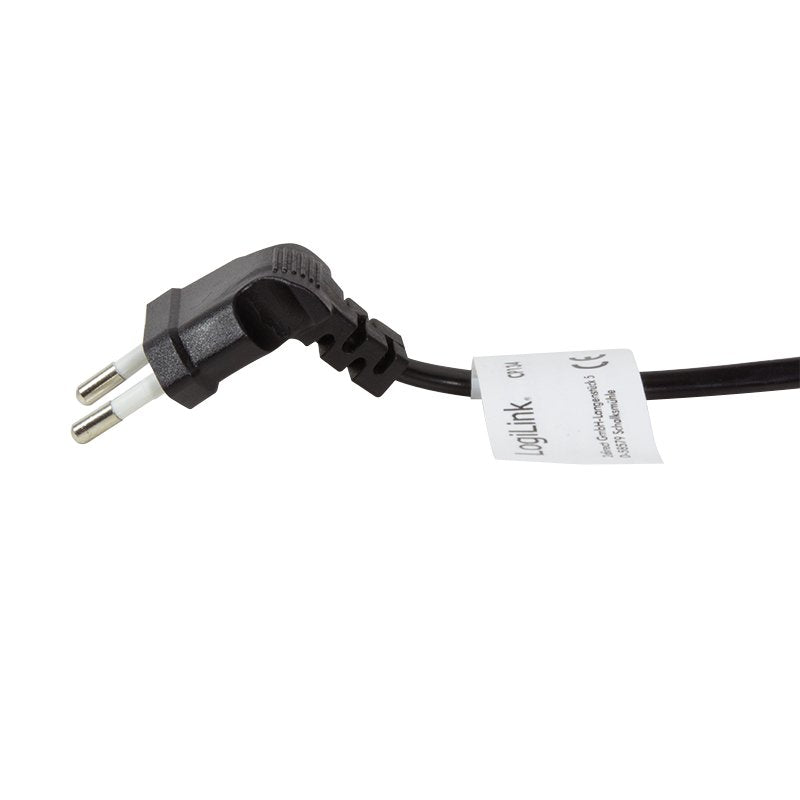 Logilink Power Cable, Cee 7 16 (90°) To Iec C7 (90°), Negro, 0.75 M