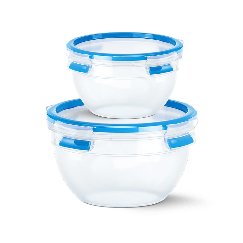 EAN 4009049532196 - EMSA CLIP & CLOSE N10116 Alrededor Contenedor 2,6 L Azul, Transparente 2 pieza(s) imagen 1