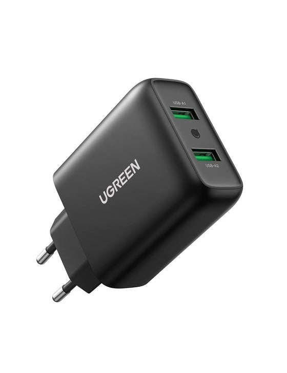 EAN 6957303812165 - Ugreen 10216 cargador de dispositivo móvil Universal Negro Corriente alterna Carga rápida Interior imagen 1