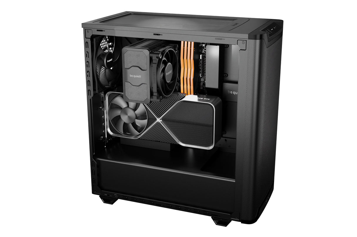 Caja Pc Be Quiet! Pure Base 501 Ventana Airflow Negro, Vidrio Templado Bgw74
