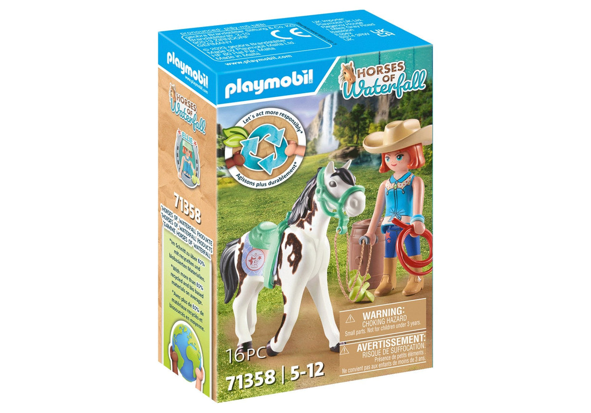 Playmobil 71358 Caballos De La Cascada Ellie Y Aserrín Con Ejercicio Occidental 71358
