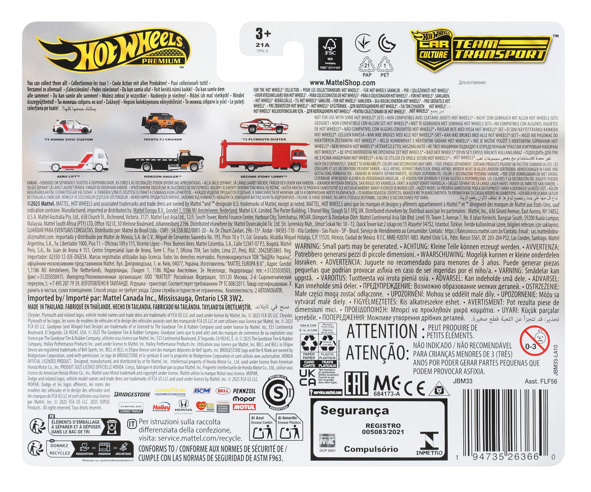 EAN 194735263660 - Hot Wheels TOYOTA FJ CRUISER imagen 2