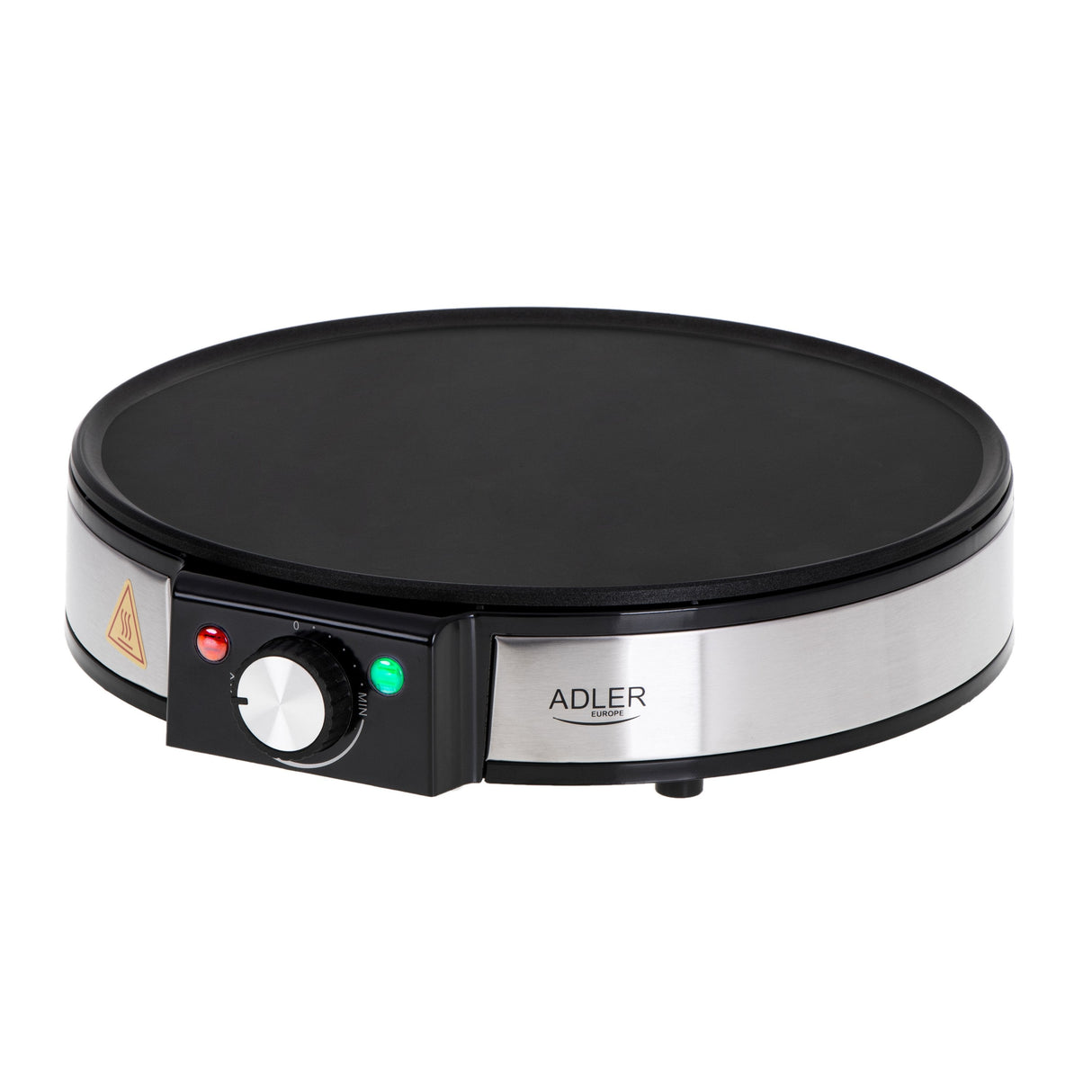 Adler Ad 3058 Crepe Maker, 1600 W, 30 Cm, Stainless Steel Black