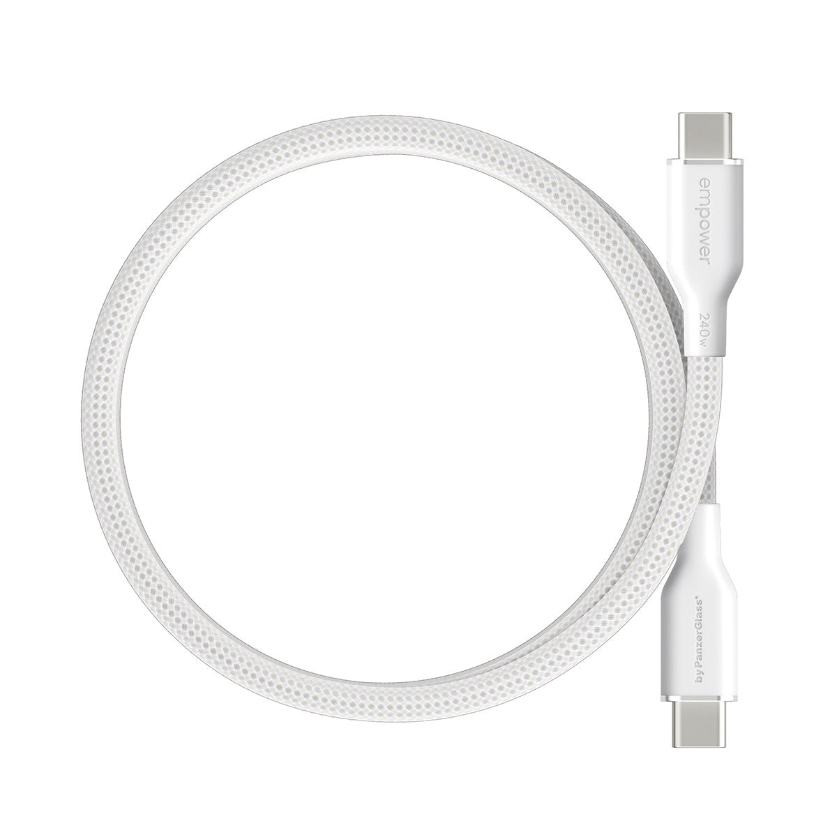 EAN 5715685027703 - PanzerGlass empower™ by ® Magnetic 240W USB-C to USB-C Cable | USB 2.0 | 1.5M | Silver White cable USB Bl imagen 4