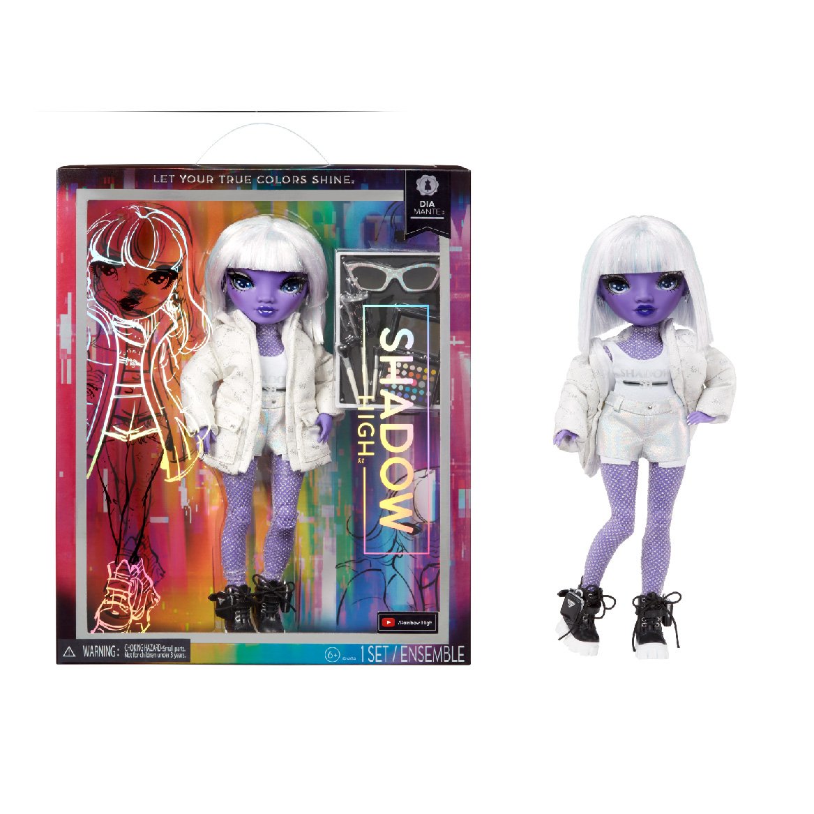 Muñeca Mga Entertainment Shadow High S23 Purple Fasion Doll - Dia Mante, 583066euc