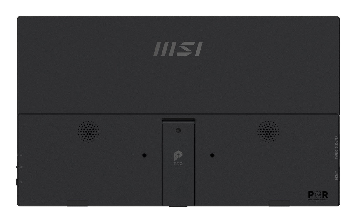 Msi Pro Mp165de E6, Monitor Led 39,6 Cm (15,6 Pulgadas), Negro, Fullhd, Ips, Hdmi, Usb-C, Altavoces 9s6-3pe50m-002