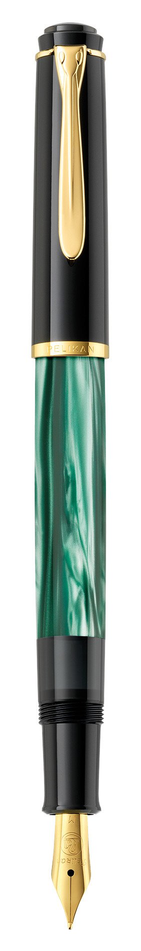 Pelikan Classic M200 - Pluma Estilográfica Pistón Verde Jaspeado 994103