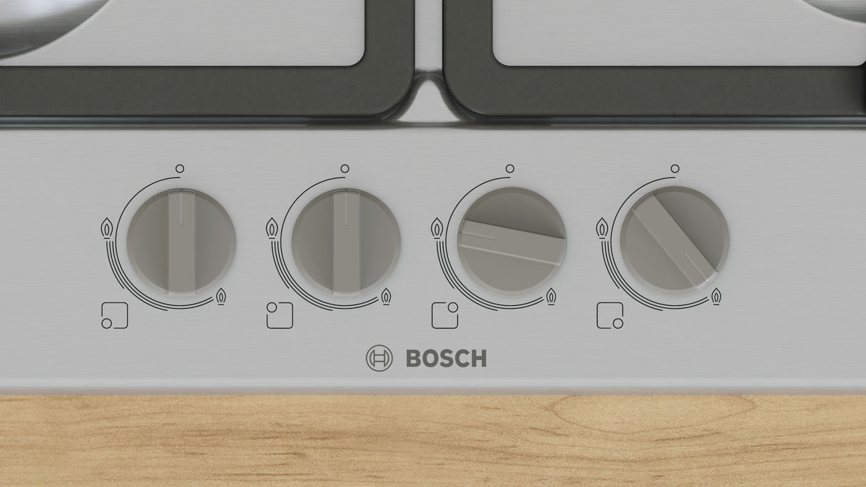 EAN 4242005484614 - Bosch Serie 4 PGH6B5K90 hobs Acero inoxidable Integrado 58 cm Encimera de gas 4 zona(s) imagen 3