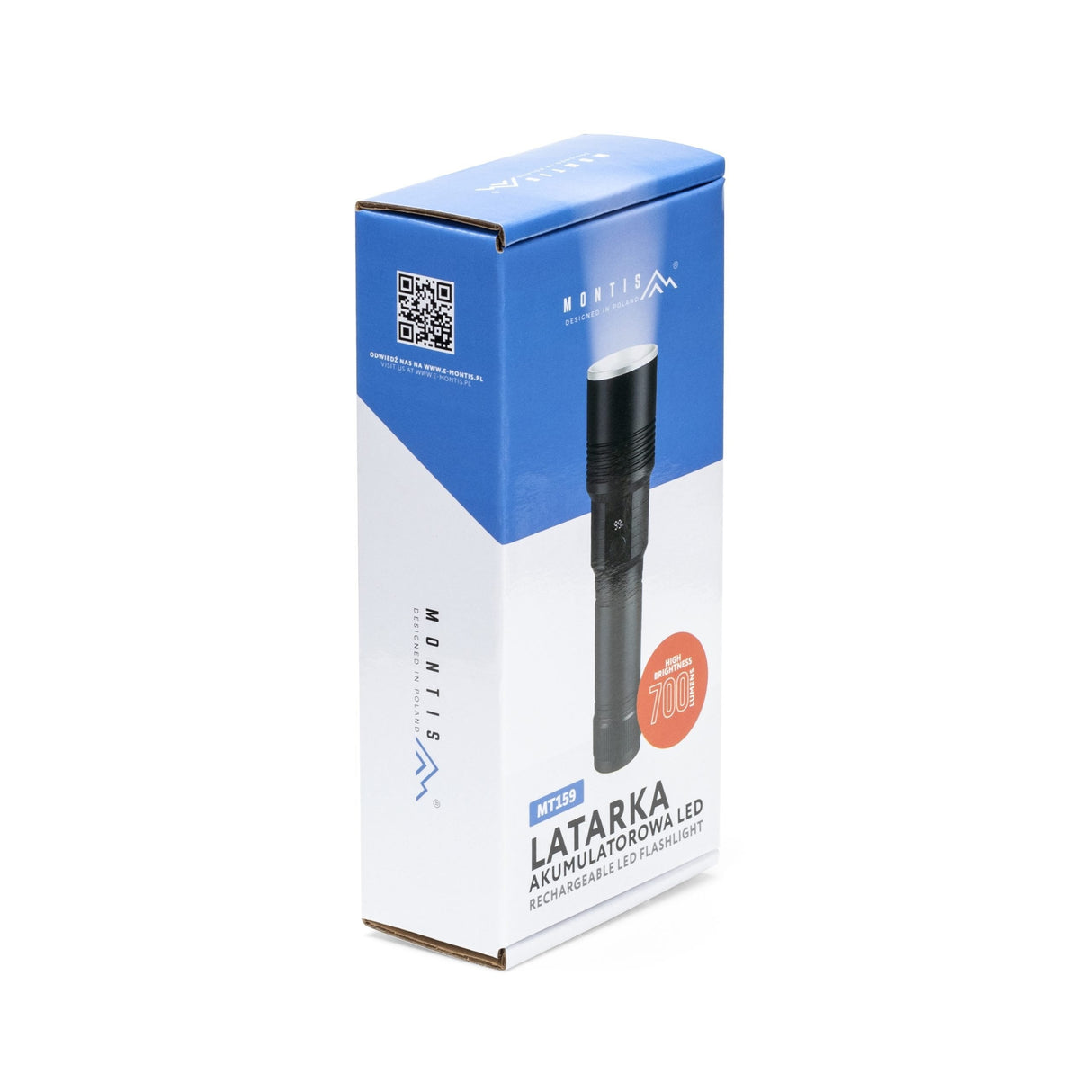 Montis Taktyczna Reczna Latarka Akumulatorowa Led Mt159 Negro Linterna De Mano