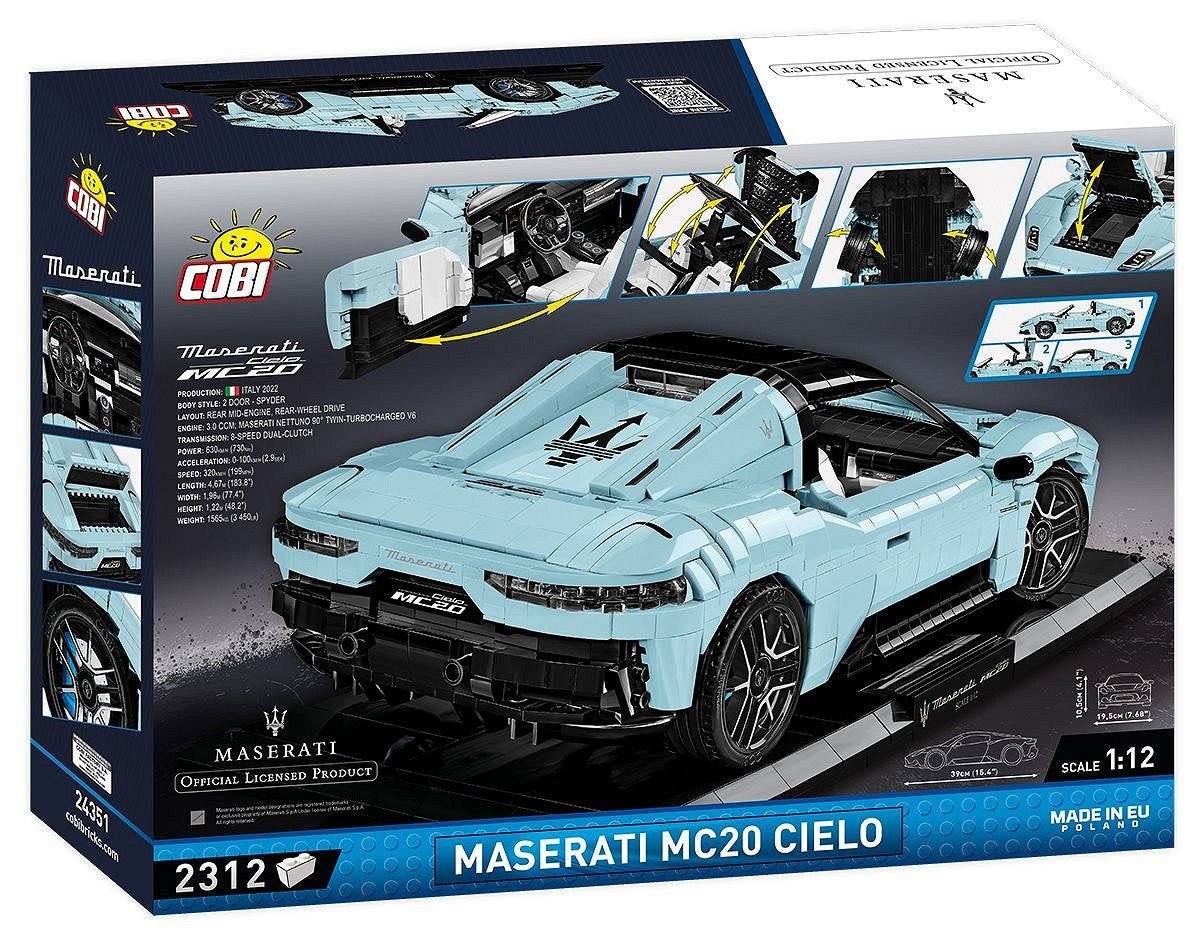 Cobi Maserati Mc20 Cielo Executive Edition, Juguete De Construcción Cobi-24351