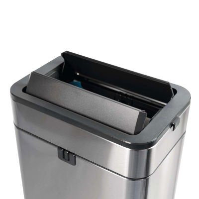 Maul Tret-Abfallbehälter Maulwing 40l Edelmahl Doppeldeckel