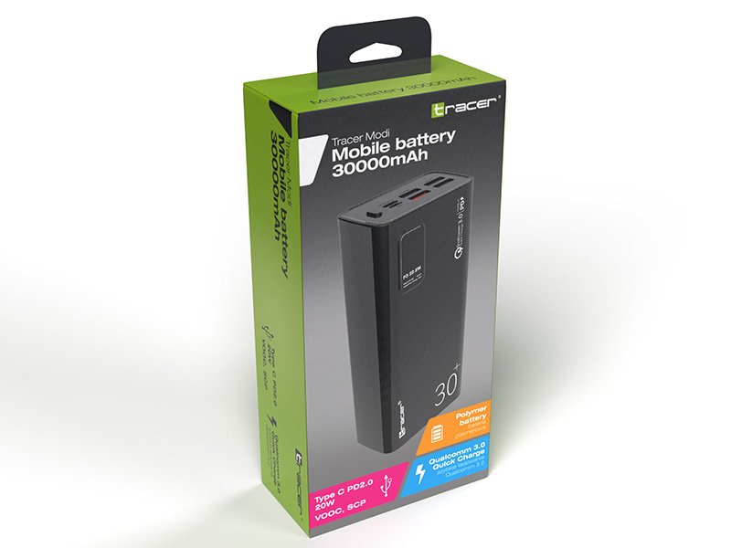 EAN 5907512869130 - Tracer MODI Polímero 30000 mAh Negro imagen 7