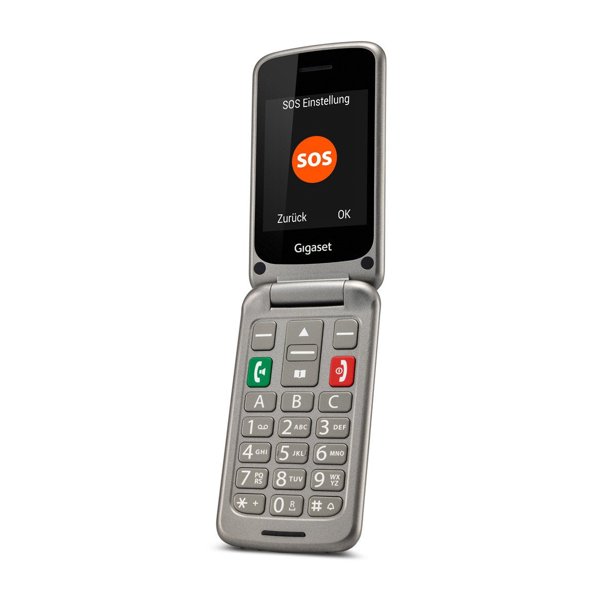 EAN 4250366858012 - Gigaset GL590 7,11 cm (2.8") 113 g Plata Teléfono para personas mayores imagen 8