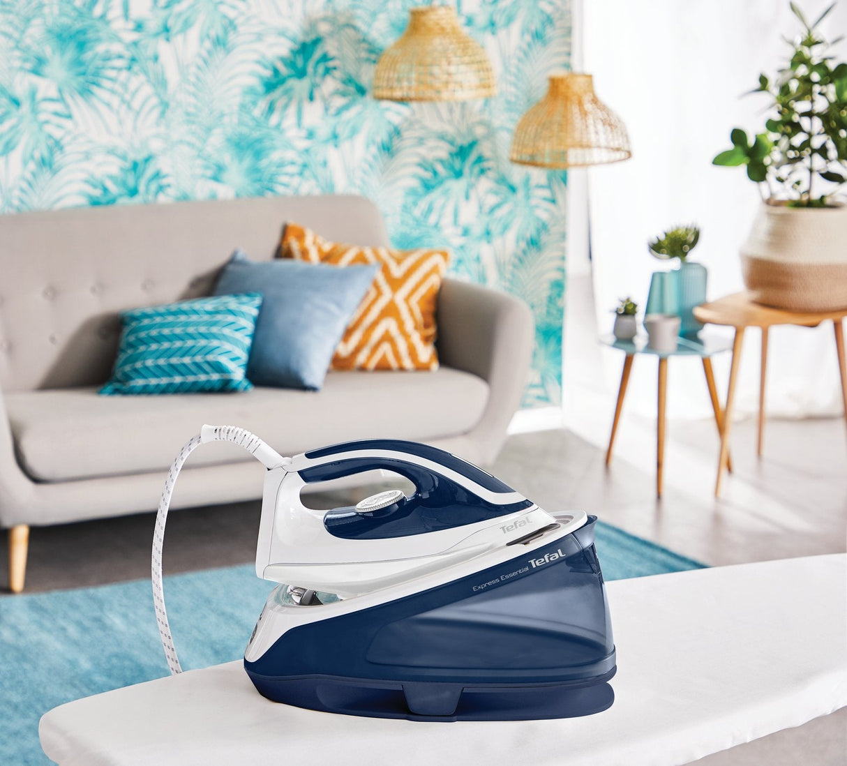 Centro De Planchado - Tefal Sv6116e0, 2200 W, 270 G/Min, 5,3 Bar, Acero Inoxidable, Blanco