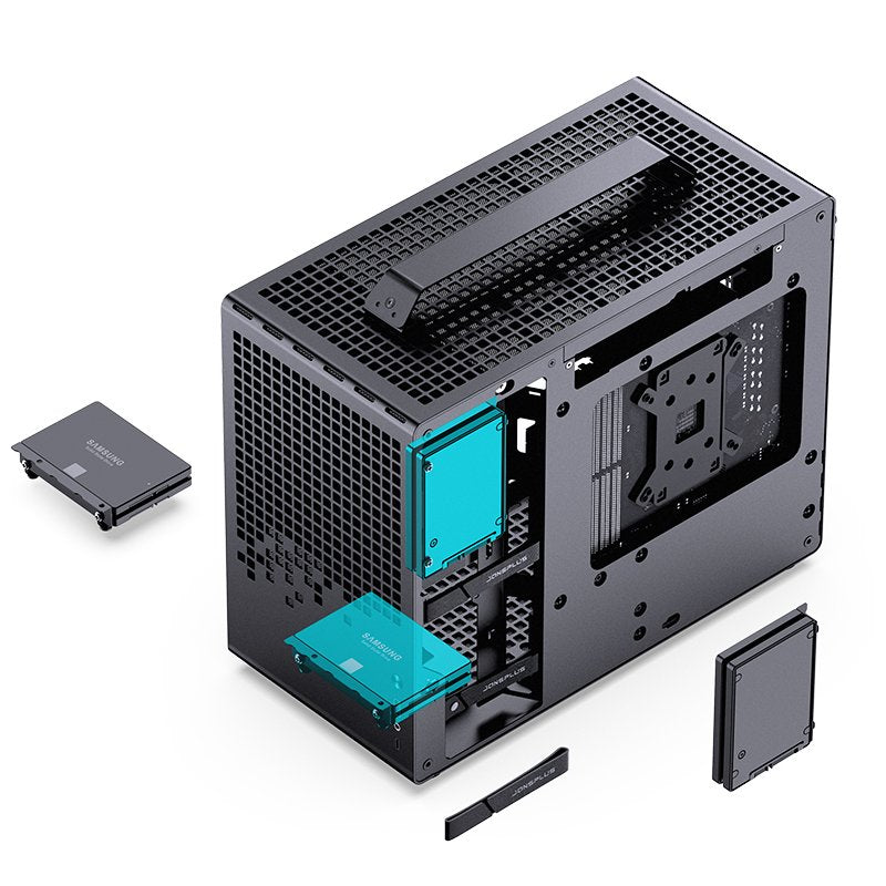 Jonsplus Z20 Micro-Atx Carcasa, Con Tragegriff - Negro