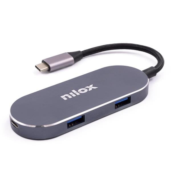 EAN 8436556145650 - Nilox MINI DOCKING STATION HDMI 3USB PD Acoplamiento USB 3.2 Gen 1 (3.1 Gen 1) Type-C Plata imagen 1