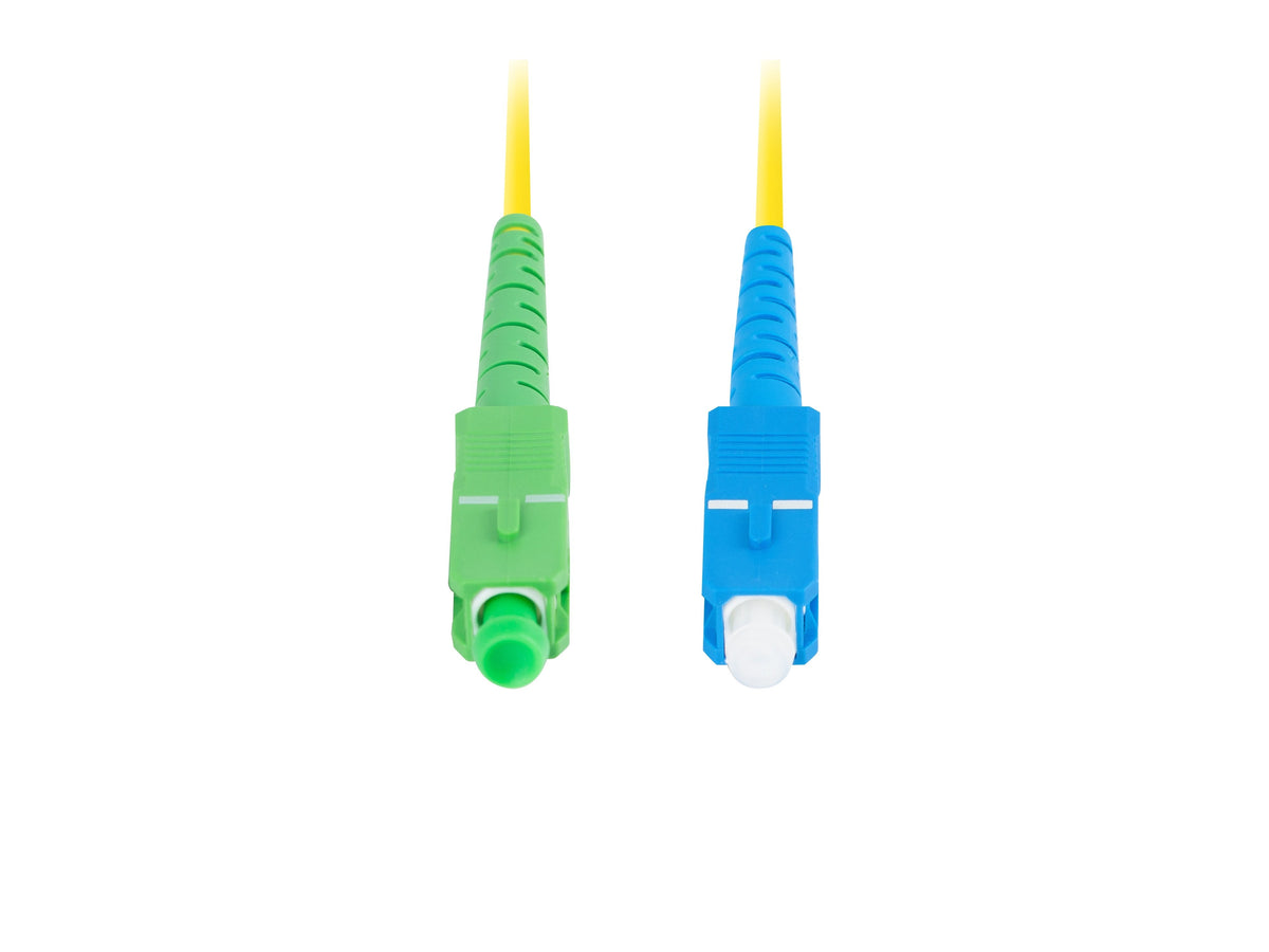 Cable Fibra Óptica 2m Lanberg Mono Sc/Apc-Sc/Upc Simplex G657a1 Lszh Amarillo