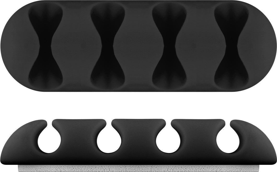 Goobay 70406 Organizador De Cables 4-Slots, 2 Piezas 70406