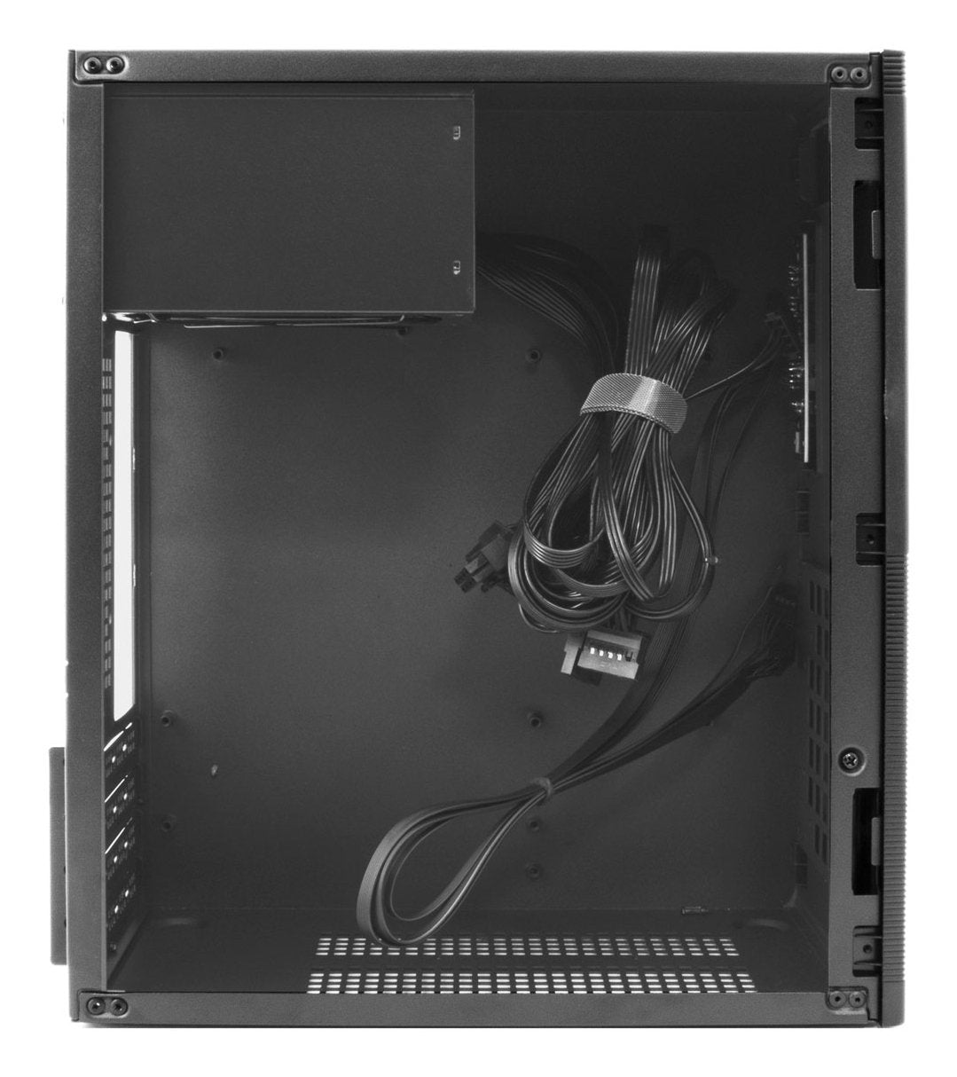 Coolbox Caja Pc M440 Microatx Negro Bahías Int:2x3'5/2'5/ 2xusb3.0, 1xusb2.0/ Audio In/Out/ Sin Fuente De Alimentación