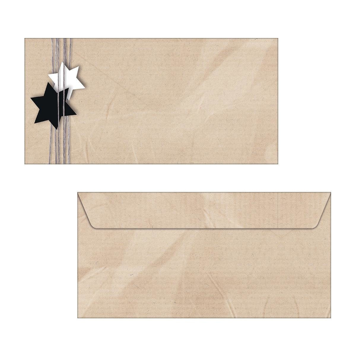 Sigel Weihnachtsbriefumschläge Christmas Wrapping Din Largo Sin Fenster, 50 Unidades