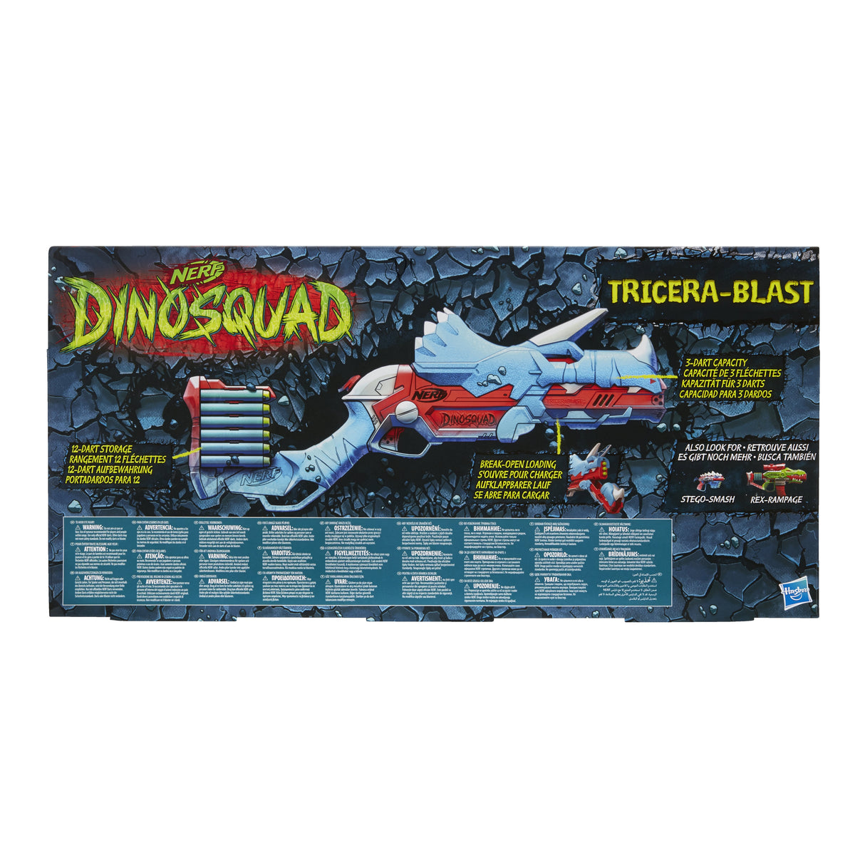 Pistola Nerf Hasbro Nerf Dinosquad Tricera Blast, F0803eu4