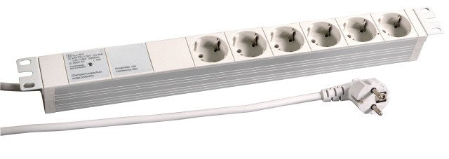 Regleta De Enchufes Efb 19 "1u 6 X Cee 7/3, Con Dispositivo Completo