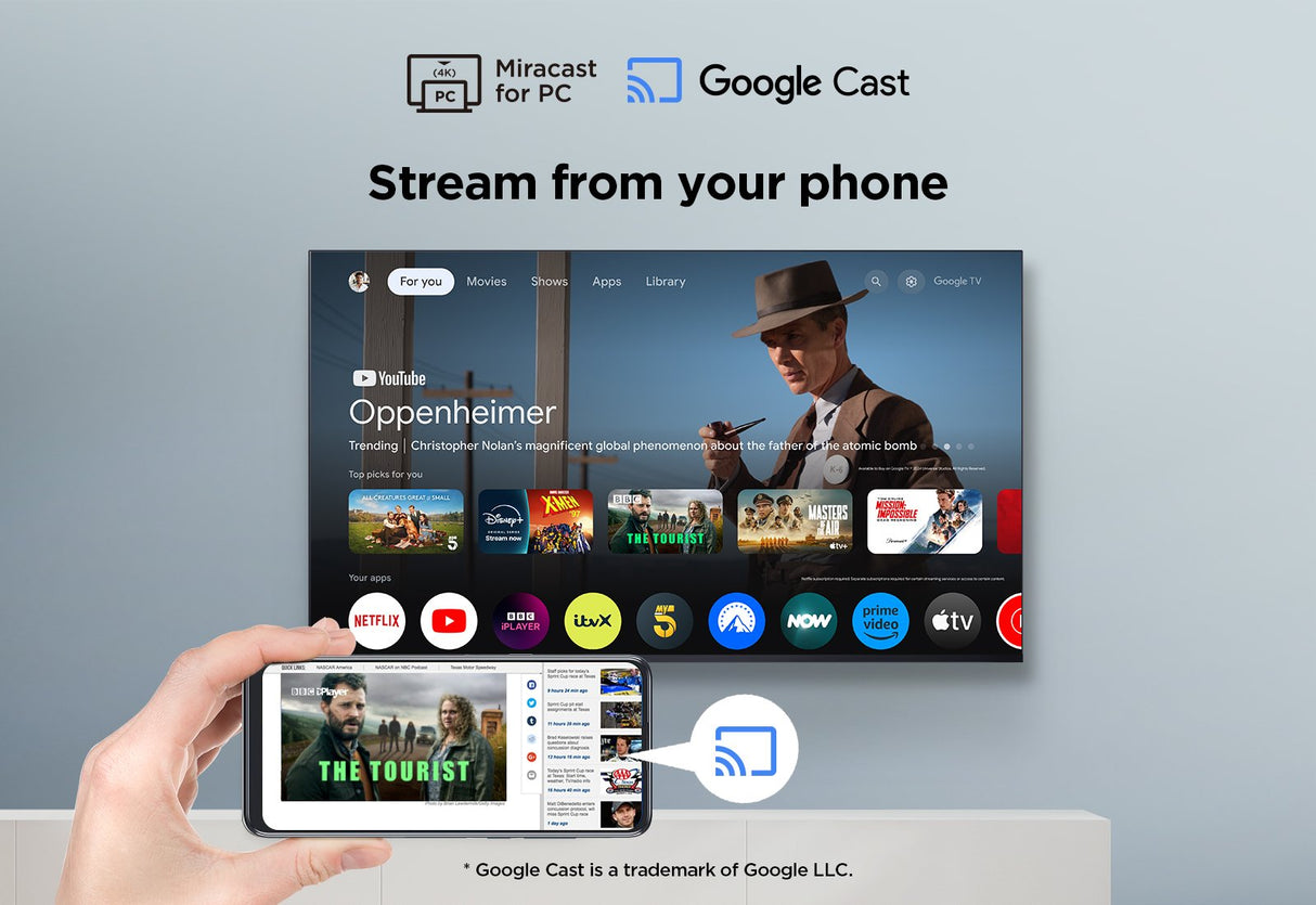 Televisor Tcl V6c 43v6c 43" 4k Ultra Hd Smart Tv Wifi Metálico 260 Cd / M² 43v6c