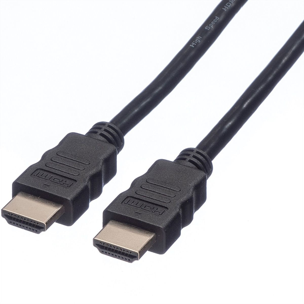 Cable Roline Hdmi High Speed Mit Ethernet, Tpe, Schwarz, 7,5 M