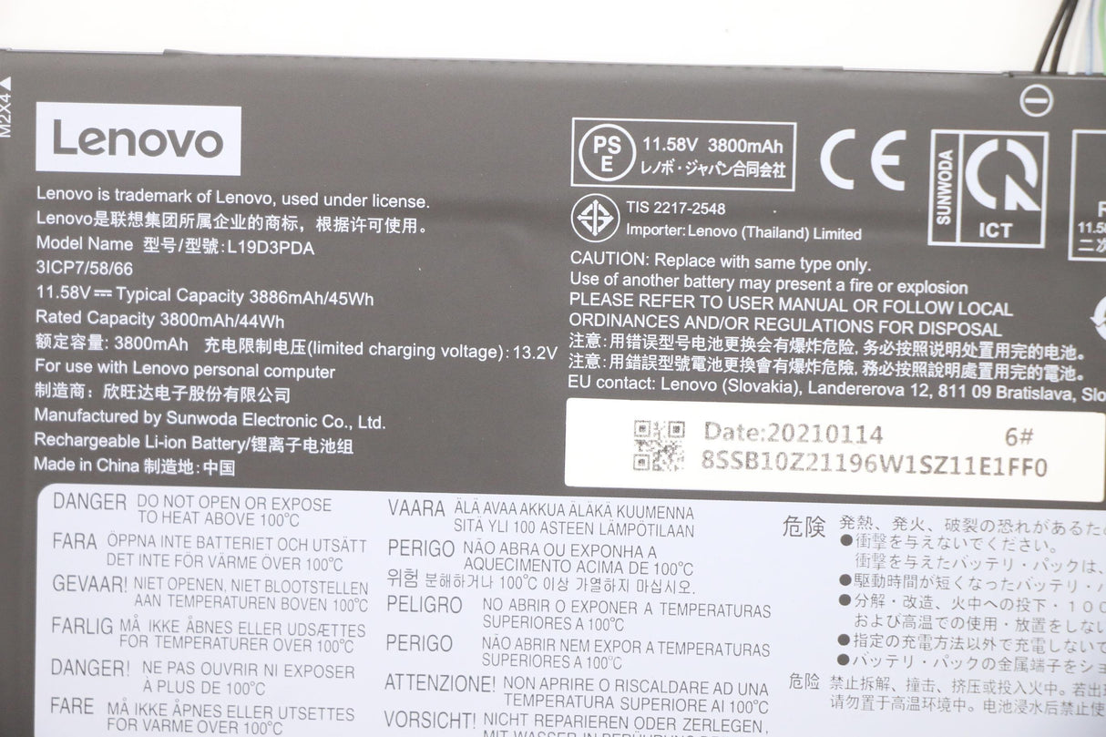 EAN 5704174823940 - Lenovo 5B10Z21197 refacción para laptop Batería imagen 5