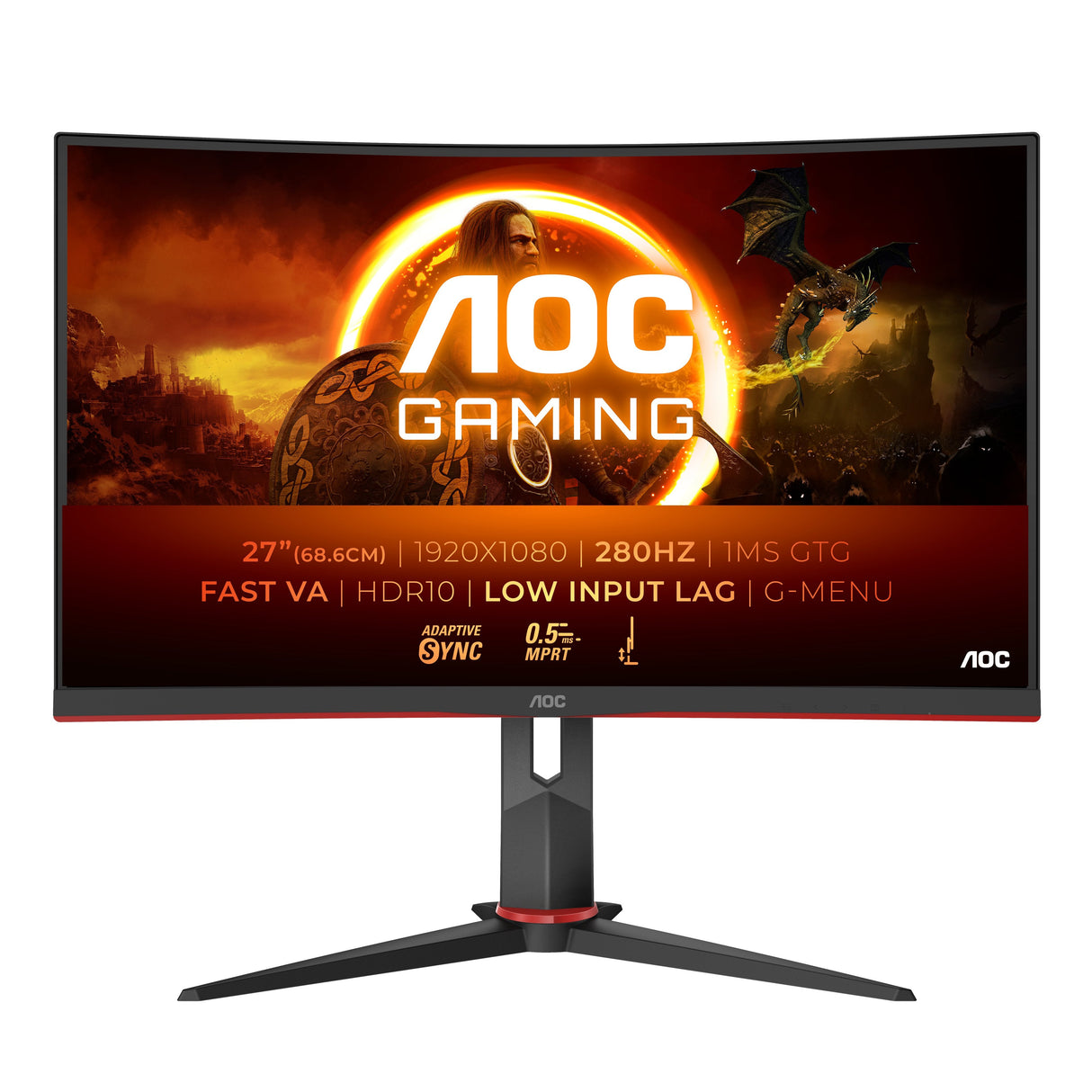 Monitor Aoc C27g2z3 Bk 27" Va Wled Fhd 280hz