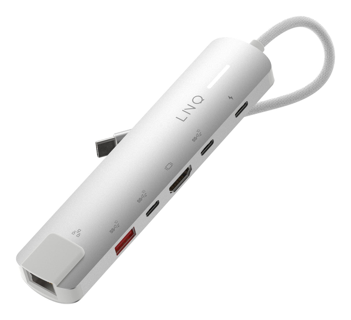 EAN 8720574622713 - LINQ LQ49061 base para portátil y replicador de puertos Alámbrico USB 3.2 Gen 2 (3.1 Gen 2) Type-C Gris, imagen 2