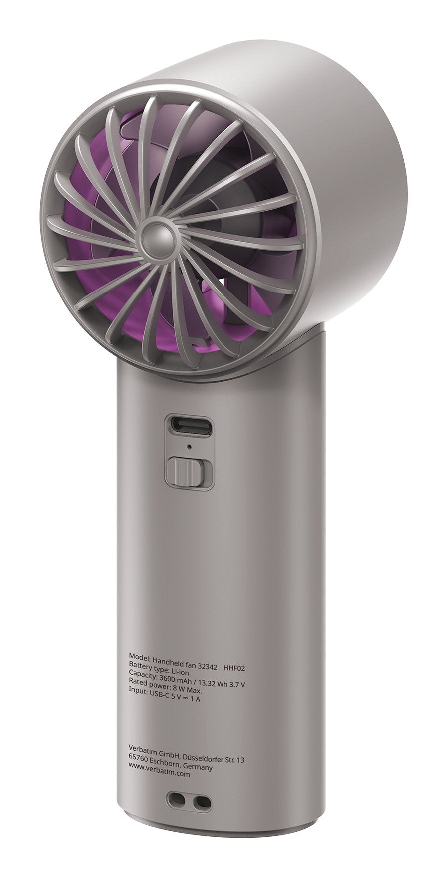 EAN 23942323426 - Verbatim Cool 'n' Go Ice Touch Gris, Púrpura Ventilador de mano imagen 3