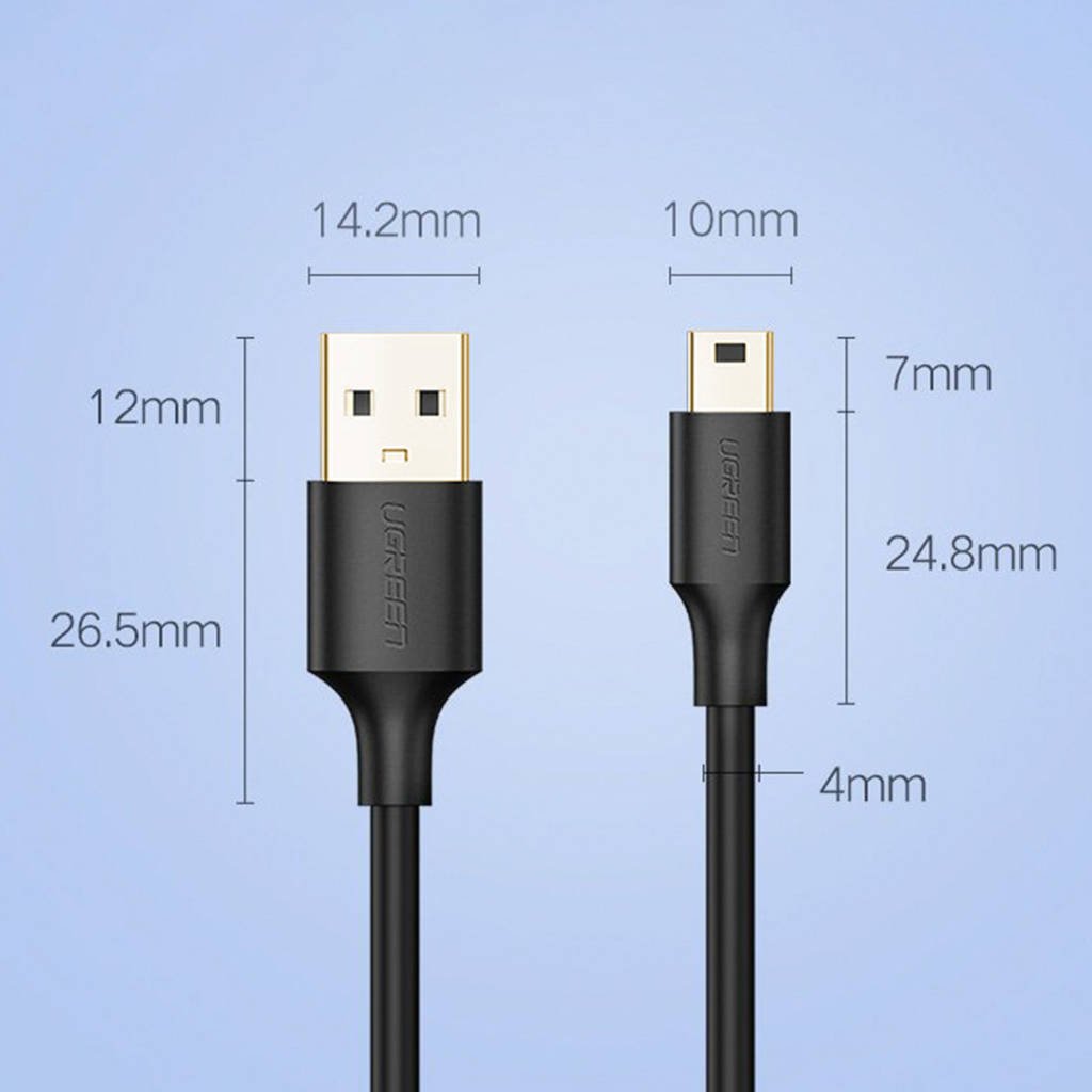 EAN 6957303834723 - Ugreen US132 cable USB USB 2.0 2 m USB A Mini-USB B 0,48 Gbit/s Negro imagen 24