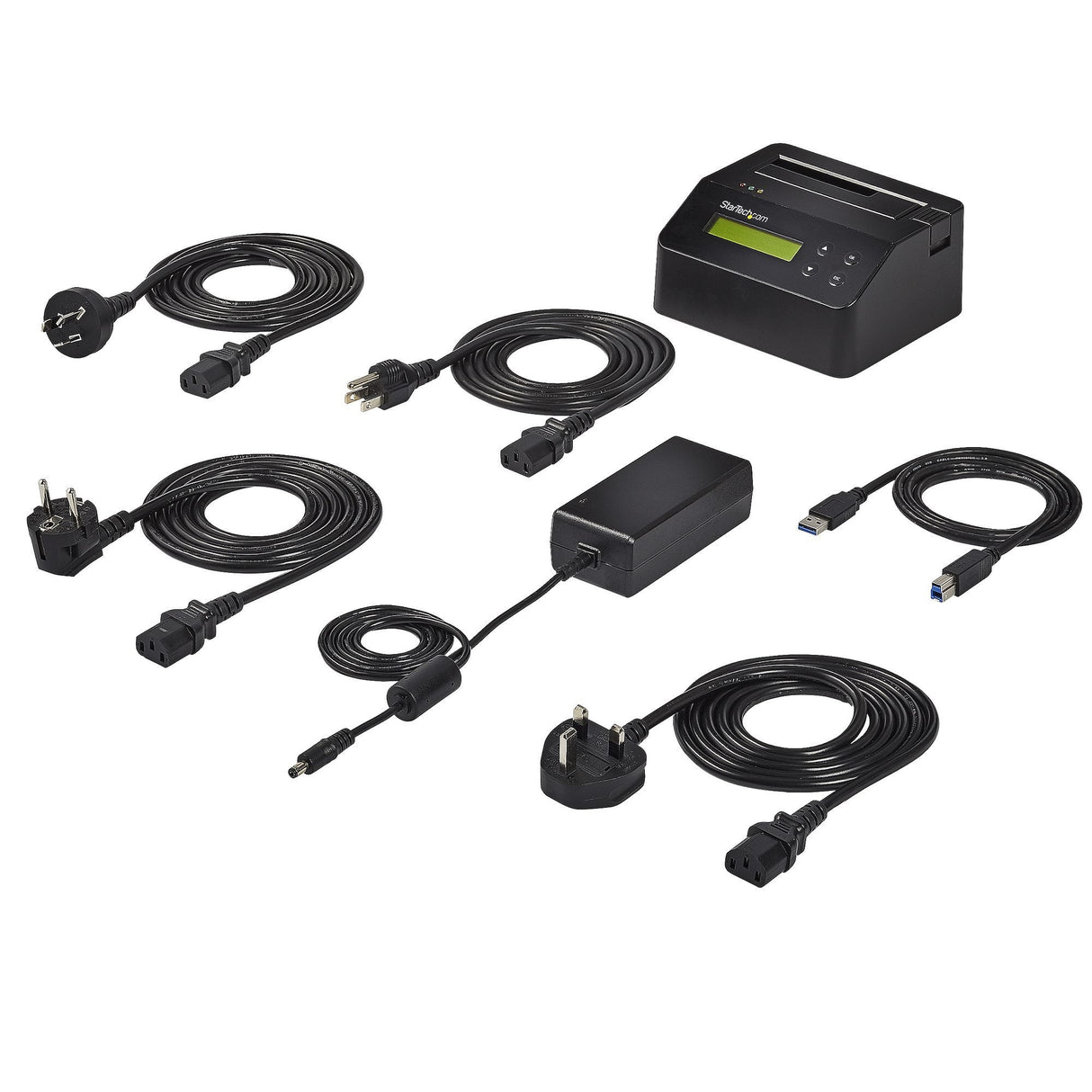 Startech.Com Base Dock Usb 3.0 Borrador Para Discos De 2 5" Y 3 5" Sata Borrado Seguro Con Impresión De Recibo Borrador De Disco Duro Negro Para P/N: Sva12m5na
