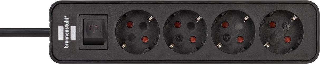 EAN 4007123647873 - Brennenstuhl 1153240000 base múltiple 1,5 m 5 salidas AC Interior Negro imagen 2