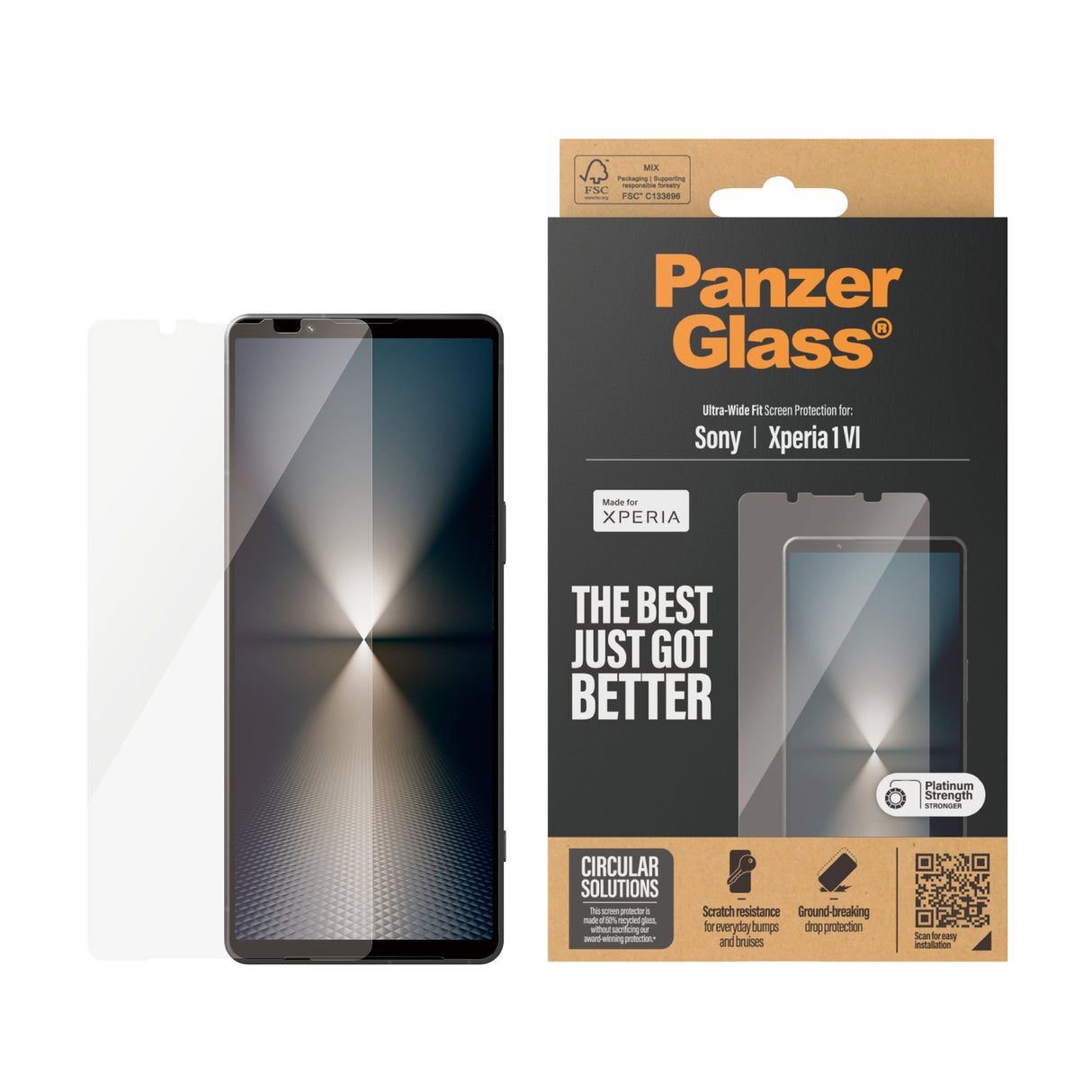 EAN 5715685000348 - PanzerGlass ® Screen Protector Sony Xperia 1 VII | 1 VI | Ultra-Wide Fit Protector de pantalla 1 pieza(s) imagen 2