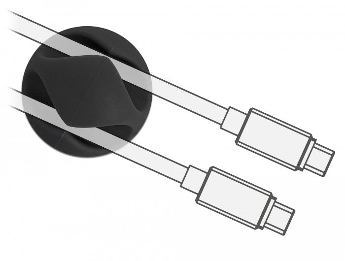 EAN 4043619183449 - DeLOCK 18344 organizador de cables Escritorio/pared Soporte para cables 6 pieza(s) imagen 2