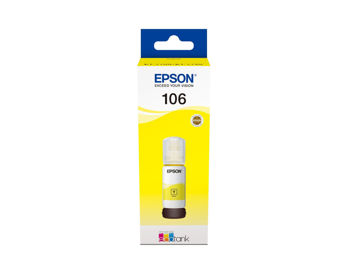 Epson 106 Ecotank Amarillo Ink Bottle Et-7700 / Et-7750