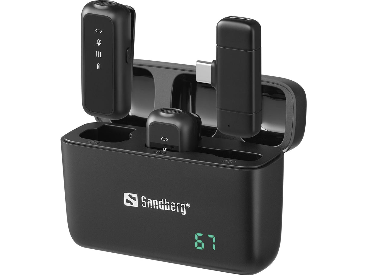 Sandberg 126-55, Aufsteckbares Micrófono, -38 Db, 20 - 20000 Hz, Omnidirektional, Inalámbrico, Rf